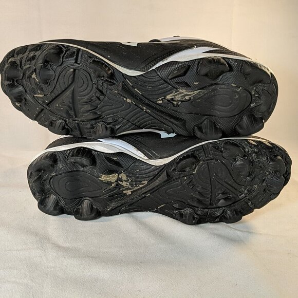Mizuno 9 Spike Adv. Franchise 8 Mid CIC 1016 Mens US 11.5 Cleats Black White - Picture 10 of 12